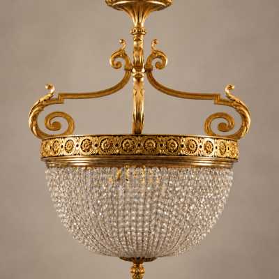 Pair of “hot air balloon” chandeliers - Baccarat - GCR Art & Interiors