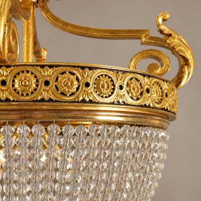 Pair of “hot air balloon” chandeliers - Baccarat - GCR Art & Interiors