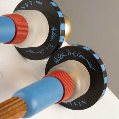 Hilton McConnico for Lanvin, Totem candlesticks, signature for Lanvin