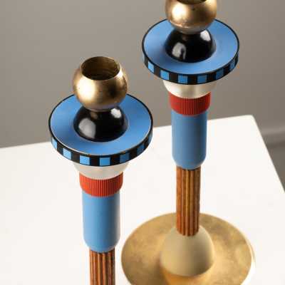 Hilton McConnico for Lanvin, Totem candlesticks, bird's-eye view