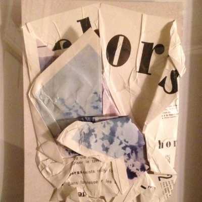 César, compression n°17, papier marouflé sur carton, signé, 1971