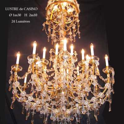 Lustre XIXème en bronze