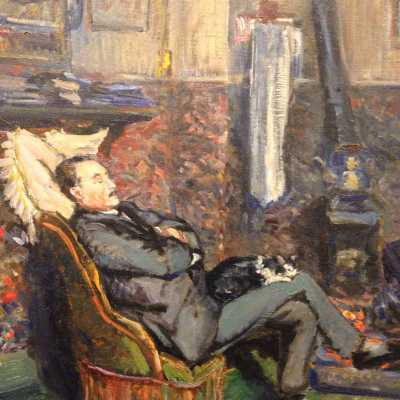 Léa Busch, Homme dans un intérieur, 1926