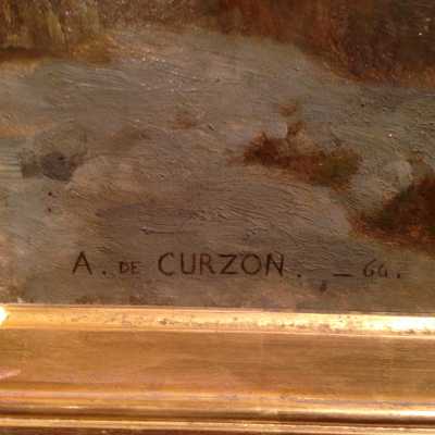 Alfred de Curzon, Vue de Sorrente, 1864 
