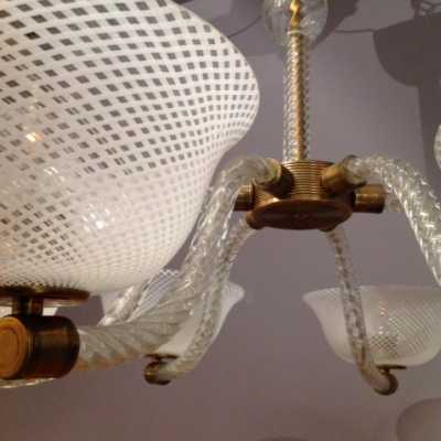 Lustre Venini « reticello » 1940