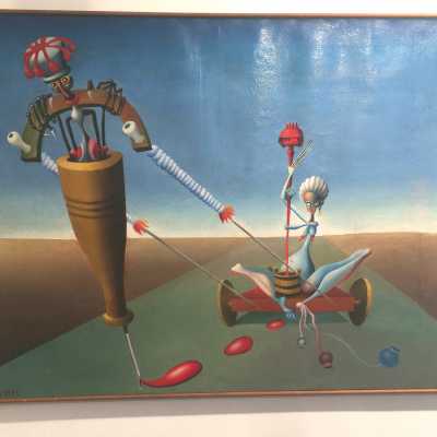 Kodzoman Milos, le Chariot de Pavots, signé et daté 1973