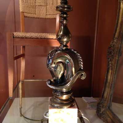 Lampe cheval en bronze de la Maison Charles