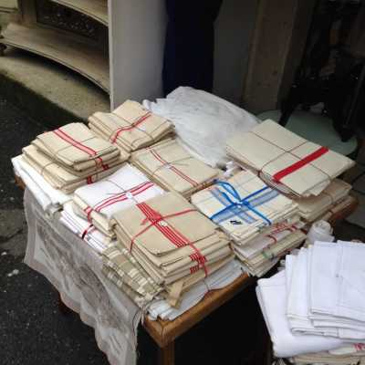 Linge de table, torchons, du XIXème au XXème siècle