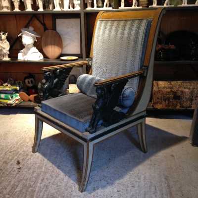 Paire de fauteuils de la 1ère moitié du XIXème siècle, Europe du nord