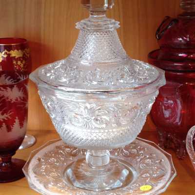 Confiturier en cristal de Baccarat du XIXème siècle