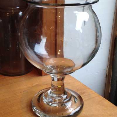 Vase à sangsue en verre soufflé du XIXème siècle