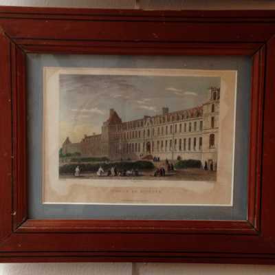 Onze gravures, différentes vues de Paris, vers 1830