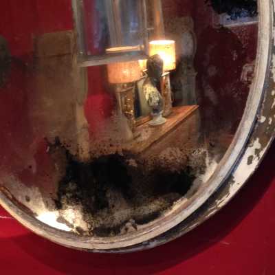 Grand miroir bombé 1940