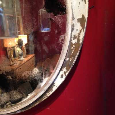 Grand miroir bombé 1940
