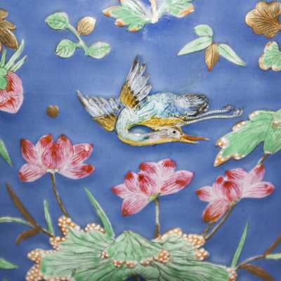 Grande paire de potiches en porcelaine de Chine, XIXè siècle