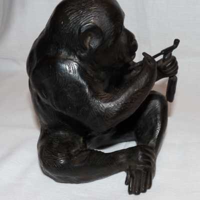 Bronze singe fumant – Japon