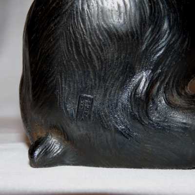 Bronze singe fumant – Japon