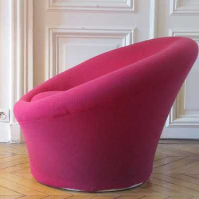 Pierre Paulin  fauteuil Mushroom et ottoman