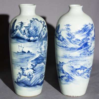 Vases en porcelaine de Chine, XXème siècle
