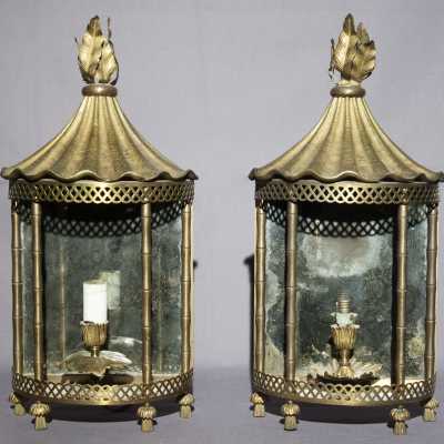 Paire de lanternes de la Maison Baguès