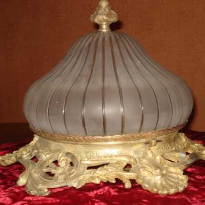 Plafonnier en bronze 1900