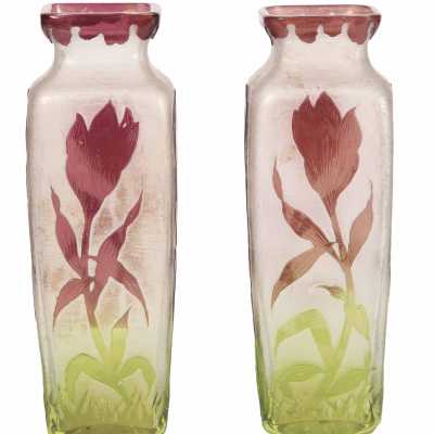 Paire de vases ART DECO, début du XXème siècle