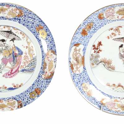 Assiettes, Chine époque KANGXI, XVIIIème siècle