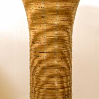 Table basse et sellette en bambou