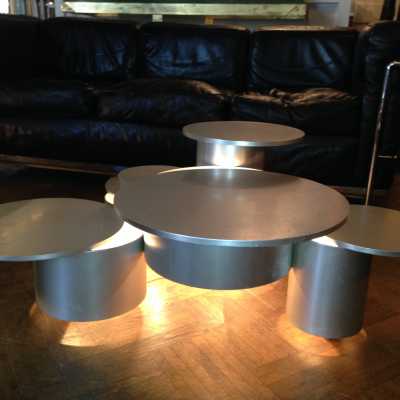 Table basse éclairée, Maurice Bentz, 1968