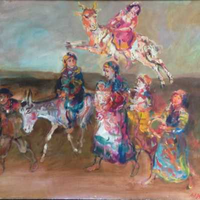 Nativité, Les Bohémiennes, Walter Spitzer, 1985