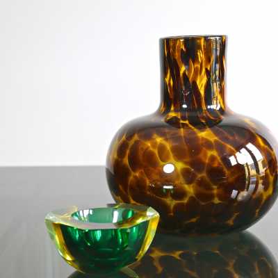 Vase en verre de Christian Dior années 1960