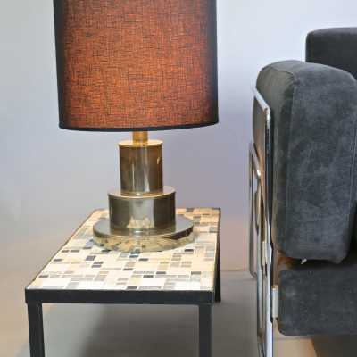 Paire de lampes chromées années 1970