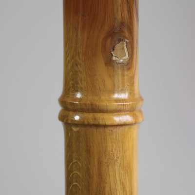 Paire de lampes en bambou et résine, années 1970