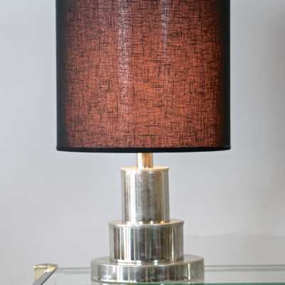 Paire de lampes chromées années 1970