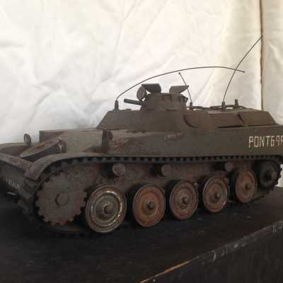 Maquette véhicule de transport de troupes, Base AMX 13, circa 1960