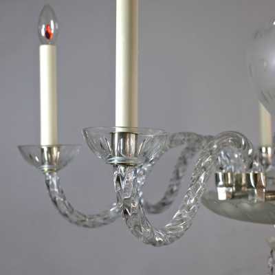 Lustre en verre de Murano