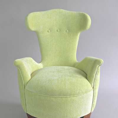 Paire de petits fauteuils italiens