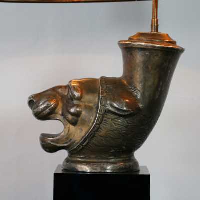 Paire de lampes animaux