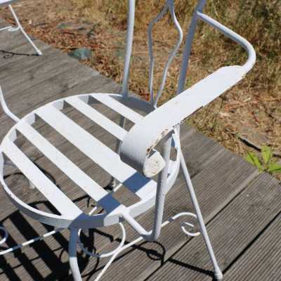 Six fauteuils de jardin