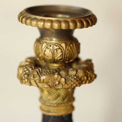Paire de bougeoirs circa 1830