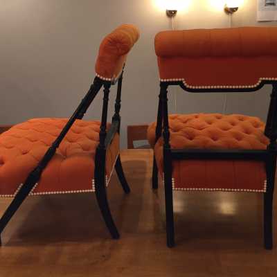 Paire de chauffeuses Maison Jansen