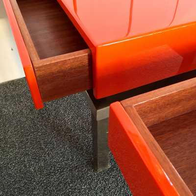 Pair of End table by Guy Lefevre for Maison Jansen 1970