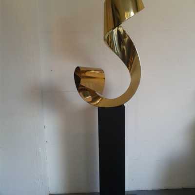 "Flamme" laiton 1979 par J.Claude Hug
