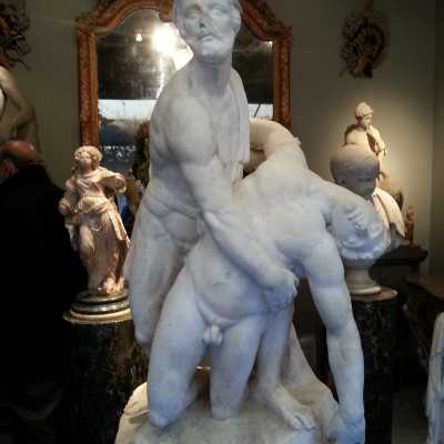 Statue de Menelas et Patrocle, XIXème siècle