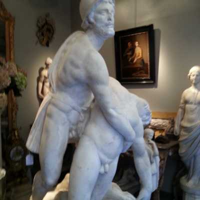Statue de Menelas et Patrocle, XIXème siècle