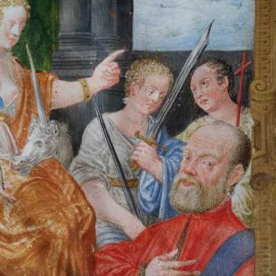 Commitimus, gouache sur velin, Venise, XVIème siècle