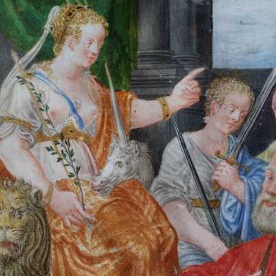Commitimus, gouache sur velin, Venise, XVIème siècle