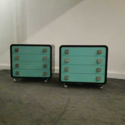 Paire de petites commodes, 1960