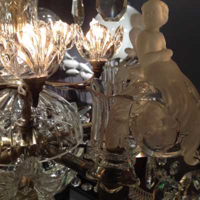 Lustre cristal F&amp;C Osler, XIXe