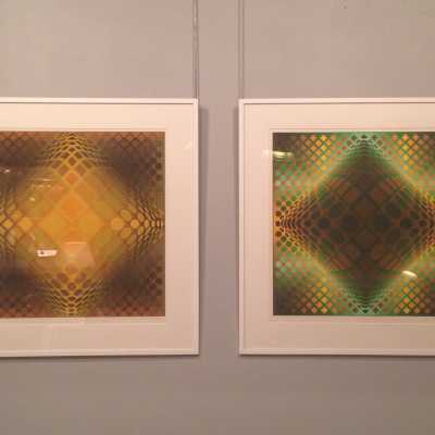 Sérigraphie de Vasarely, série « Gaya », circa 1975